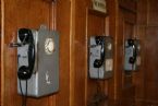 Old fashioned public phones. Moscow, Russia, 2005