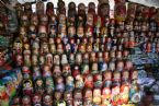 Matruskas Nesting Dolls on Arbat, Moscow, Russia, 2005