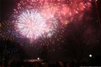 Fireworks over Danube, New Year 2006, Bratislava Slovakia