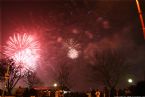 Fireworks over Danube, New Year 2006, Bratislava Slovakia