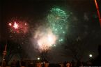 Fireworks over Danube, New Year 2006, Bratislava Slovakia