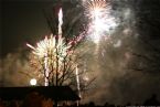 Fireworks over Danube, New Year 2006, Bratislava Slovakia