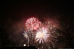 Fireworks over Danube, New Year 2006, Bratislava Slovakia