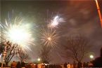 Fireworks over Danube, New Year 2006, Bratislava Slovakia