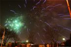 Fireworks over Danube, New Year 2006, Bratislava Slovakia