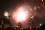 Fireworks over Danube, New Year 2006, Bratislava Slovakia