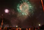 Fireworks over Danube, New Year 2006, Bratislava Slovakia