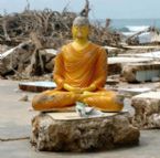 Buddha stands after the storm