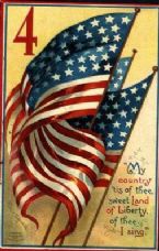 4th of July Postcard