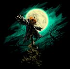 Haunted Scarecrow T Shirt Tee sq