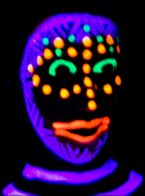 UV WildTribalDaygloFace transformations agostinoarts b