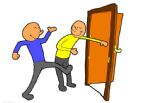 holding door clipart 1