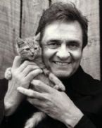 johnny cash and a kitten L GOfkGV