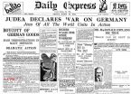 judea declares war on germany