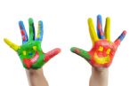 kids paint hands art jpgweb ... (Click to enlarge)