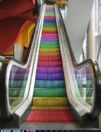 rainbow escalator