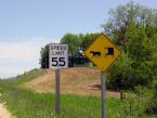 amish buggy sign