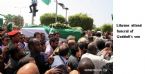 Libyans attend Gaddafi son funeral1