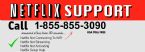 netflix contact phone number (1-855-855-3090) ... (Click to enlarge)