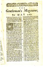 The Gentlemans Magazine 1767 page2