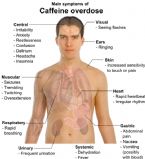 Main symptoms of Caffeine overdose