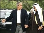 Bush & Abdullah Holding Hands