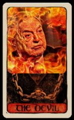 George Soros devil card