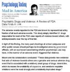 Psychology Today Psychiatric Drugs and Violence