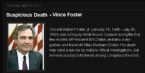 SUSPICIOUS DEATH OF VINCE FOSTER