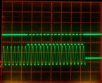 F Scan2 1360Hz aliasing Scope 2msdiv horizontal